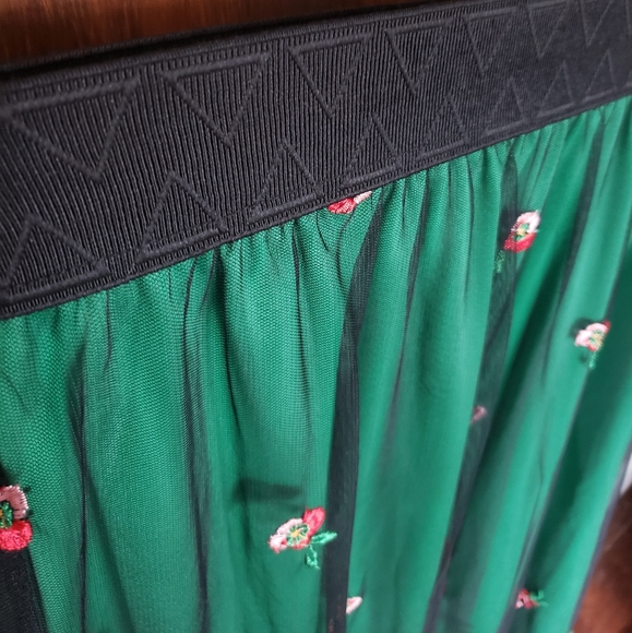 LuLaRoe Jill Embroidered Midi Skirt- M - Picture 6 of 8